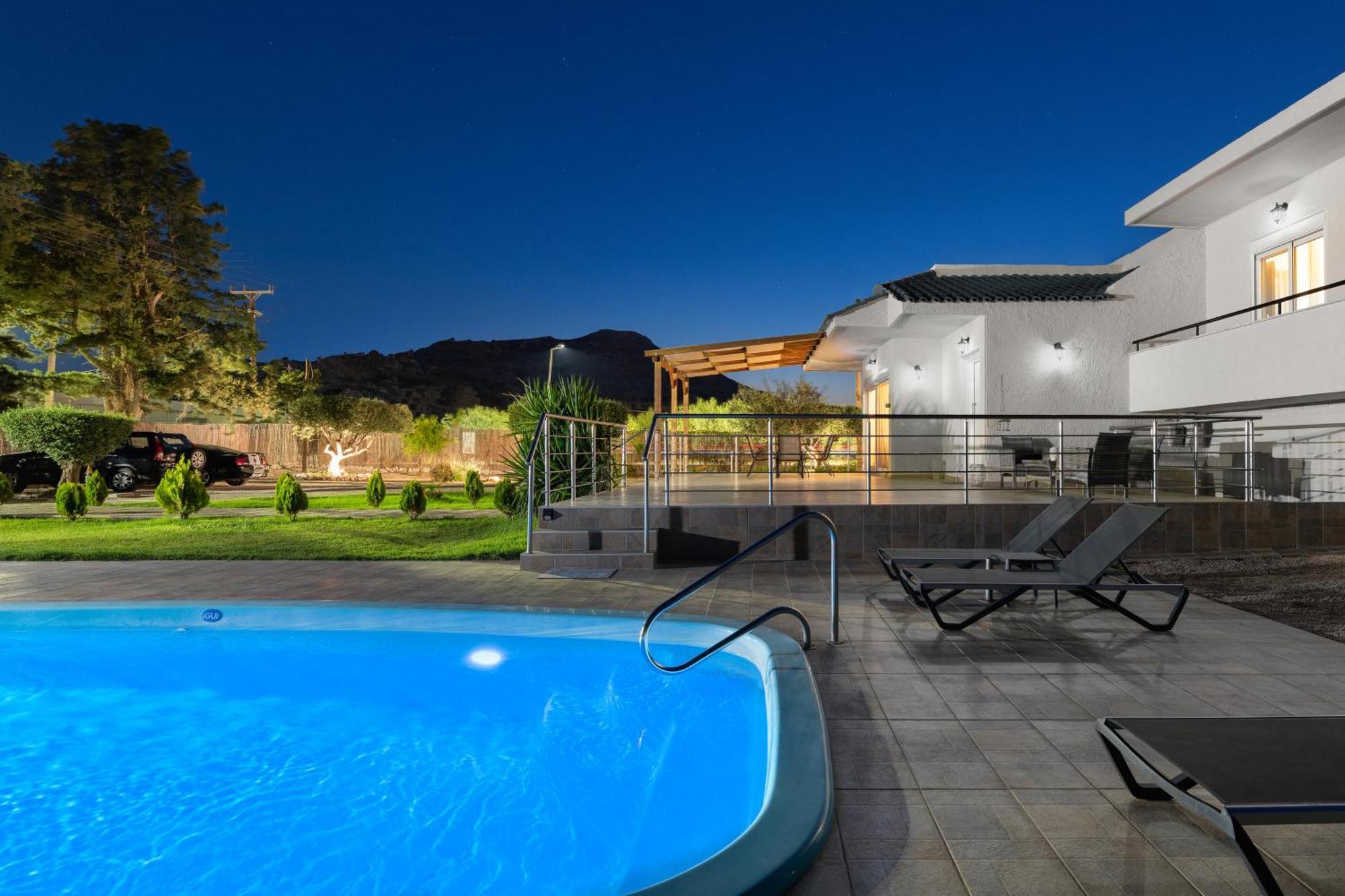 Sugar View Villa In Kolymbia Ngoại thất bức ảnh